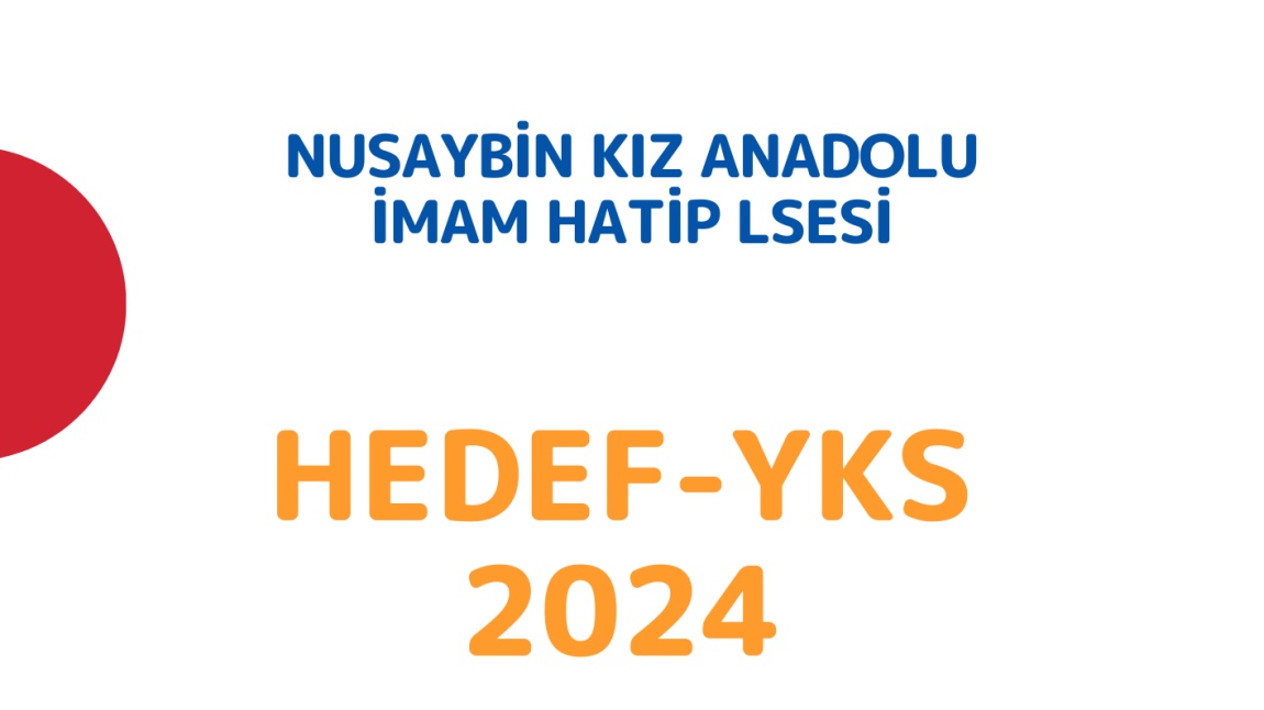 HEDEF-YKS 2024 AFİŞİMİZ HAZIR